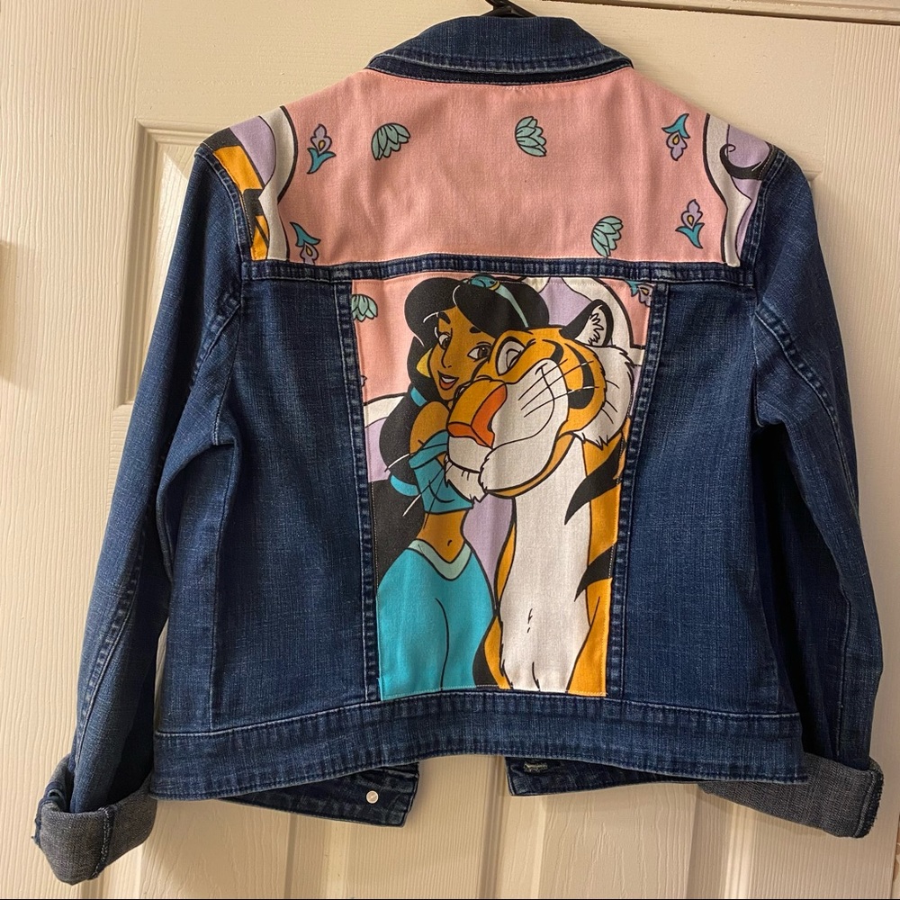 Custom Disney Sheet Jasmine Denim Jean Jacket